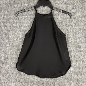 ABERCROMBIE FITCH TOP WOMEN XS BLACK HIGH-NECK FIT-FLARE CAREER PROFESSIONAL‎